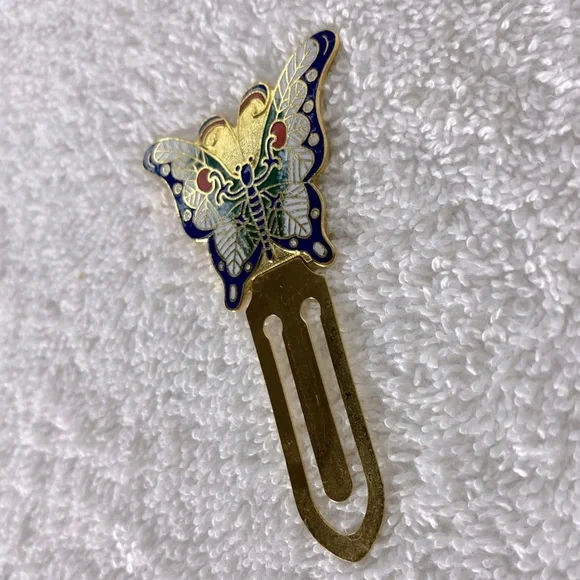 5/$35 Vintage Colourful Metal Butterfly Bookmark - Picture 6 of 7